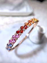 將圖片載入圖庫檢視器 18K金彩寶石手鐲