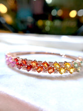 將圖片載入圖庫檢視器 18K金彩寶石手鐲
