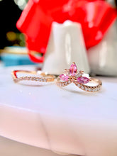 將圖片載入圖庫檢視器 18K粉紅寶鑽石戒指