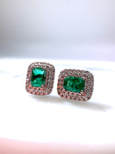 將圖片載入圖庫檢視器 18K綠寶石耳環
