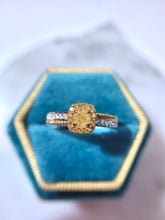 將圖片載入圖庫檢視器 18K金黃鑽石戒指