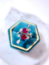 將圖片載入圖庫檢視器 18K紅寶戒指