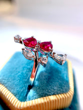 將圖片載入圖庫檢視器 18K紅寶戒指