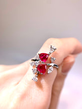 將圖片載入圖庫檢視器 18K紅寶戒指