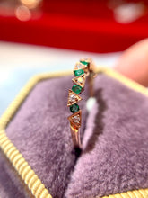 將圖片載入圖庫檢視器 18K金綠寶戒指