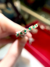 將圖片載入圖庫檢視器 18K金綠寶戒指