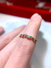 將圖片載入圖庫檢視器 18K金綠寶戒指