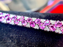 將圖片載入圖庫檢視器 18K金粉紅寶鑽石手鏈