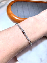 將圖片載入圖庫檢視器 18K金X形鑽石手鐲