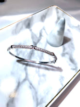 將圖片載入圖庫檢視器 18K金X形鑽石手鐲