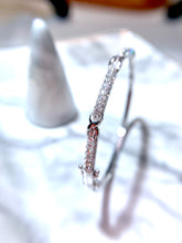 將圖片載入圖庫檢視器 18K金X形鑽石手鐲