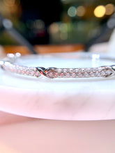 將圖片載入圖庫檢視器 18K金X形鑽石手鐲